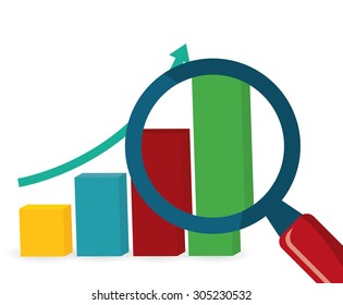 Business statistics design, vector illustration eps 10.