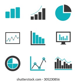 Business statistics design, vector illustration eps 10.