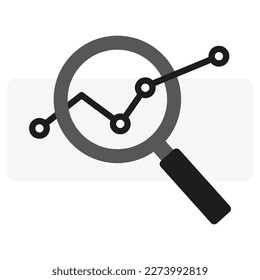 Business statistics graph. Growth stock diagram financial graph. Vector illustration.