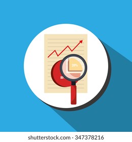 Business statistics graphic design, vector illustration eps10