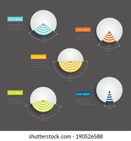 Business statistics pie charts. 