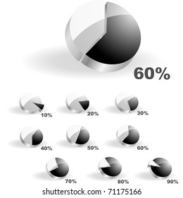 Business statistics vector. Diagram set.
