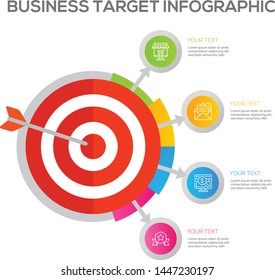 business step infographic colorful model presentation