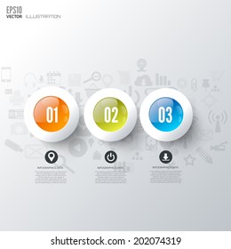 Business step infographic. Timeline background.
