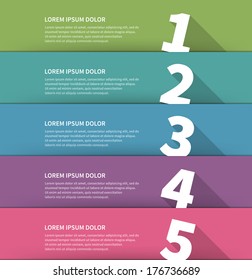 Business step options banner. Vector illustration. Infographics design template. 