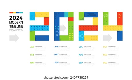 Business step timeline infographic arrow template. Modern milestone element timeline diagram calendar and 4 quarter, vector infographics.