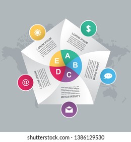 Business Steps Modern Shutter Cycle Chart Infographic Template