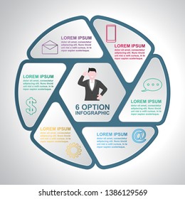 Business Steps Modern Shutter Cycle Chart Infographic Template