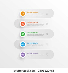 Geschäftsschritte oder Prozess Infografik Vorlage Design Vektor