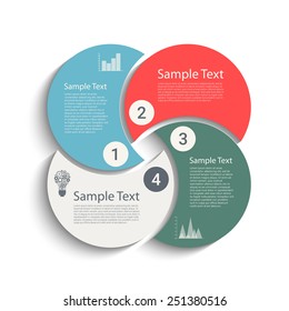 Business steps template for your design. Eps10 vector for your design