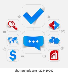 business sticker infographic