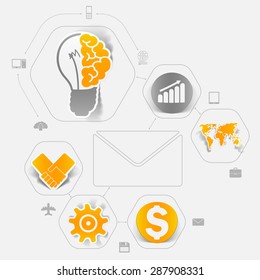 business sticker infographic