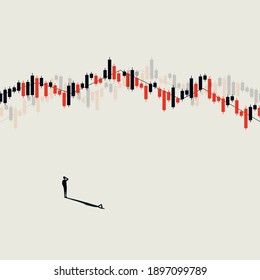 Business stock exchange market trading vector concept. Symbol of investment, profit making. Eps10 illustration.