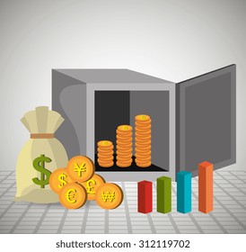 Business stock exchange, vector illustration eps 10.