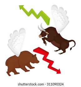 Business stock exhange design, vector illustration eps 10.