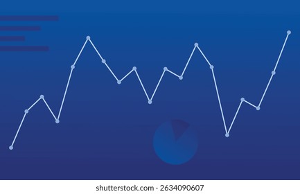 Business stock market investment graph growth technology background. chart economy forex finance increase rise. vector illustration fantastic hi-tech design. Financial Investment.