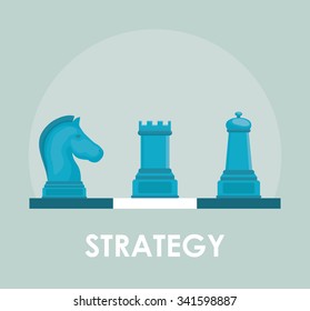Business strategies and solutions graphic design, vector illustrarion