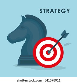 Business strategies and solutions graphic design, vector illustrarion