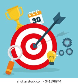 Business strategies and solutions graphic design, vector illustrarion