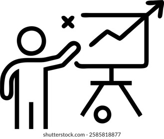 Business strategist planning growth on plain background concept as Business strategist planning growth initiatives and analyzing data on a desk with a plain background symbolizing empowerment and grow