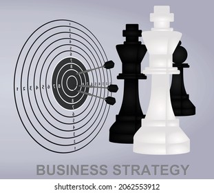 Business strategy concept. vector illustration