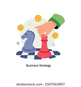 Business Strategy Concepts Style illustrations. EPS