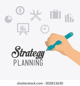 Business strategy design, vector illustration eps 10.