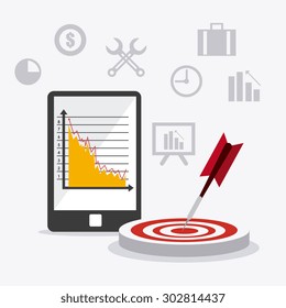 Business strategy design, vector illustration eps 10.