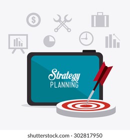 Business strategy design, vector illustration eps 10.