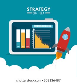 Business strategy design, vector illustration eps 10.
