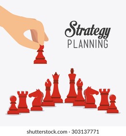 Business strategy design, vector illustration eps 10.