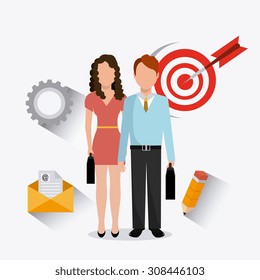 Business strategy design, vector illustration eps 10.