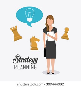 Business strategy design, vector illustration eps 10.