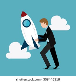 Business strategy design, vector illustration eps 10.