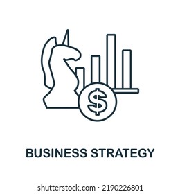 Business Strategy flat icon. Colored element sign from auditors collection. Flat Business Strategy icon sign for web design, infographics and more.
