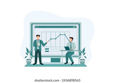 Business Strategy Flat Illustration Design