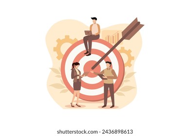 Estrategia de negocios Diseño de ilustración plana