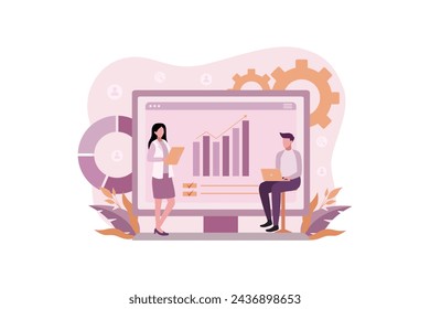 Business Strategy Flat Illustration Design