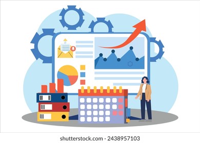 Business Strategy Flat Illustration Design