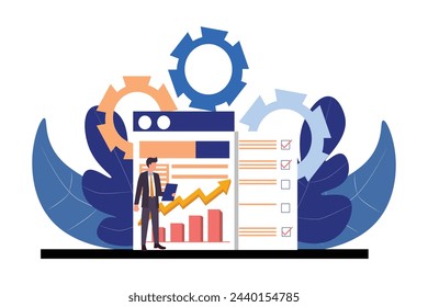 Business Strategy Flat Illustration Design