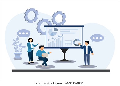 Business Strategy Flat Illustration Design