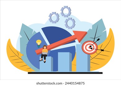 Business Strategy Flat Illustration Design
