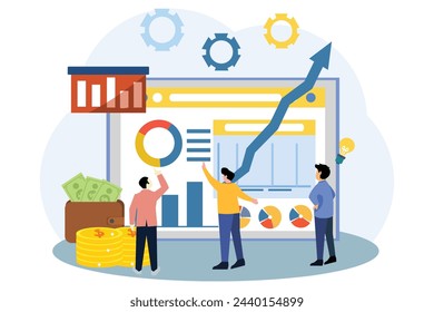 Business Strategy Flat Illustration Design