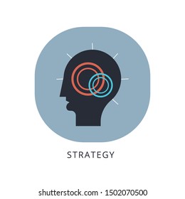 Business strategy flat style design