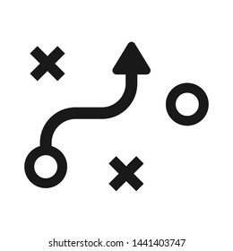 Business strategy flat vector icon