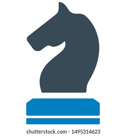 Business strategy flat vector icon