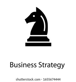 business strategy glyph icon isolated