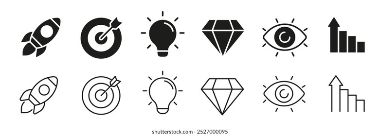 Geschäftsstrategie-Symbol. Strategiesymbol