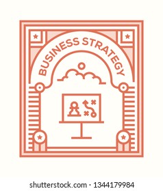BUSINESS STRATEGY ICON CONCEPT