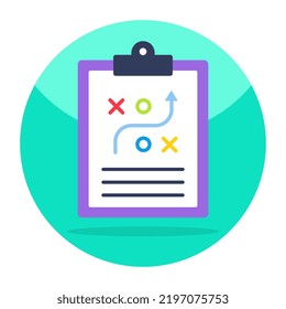 Icono de estrategia de negocio, vector modificable 